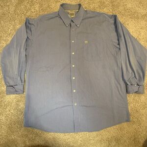 Cinch Shirt Mens Extra Large Blue Western Wear Button Up Long Sleeve Cowboy